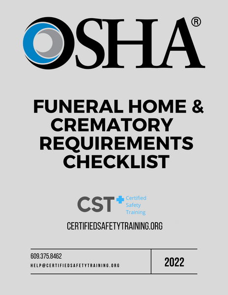 OSHA Emergency Action and Fire Safety Requirements for Funeral Homes and Crematories