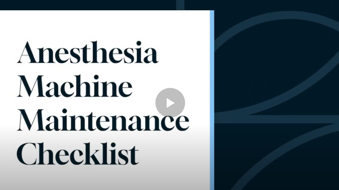 OSHA Bite: Veterinary Anesthesia Machine Maintenance Checklist