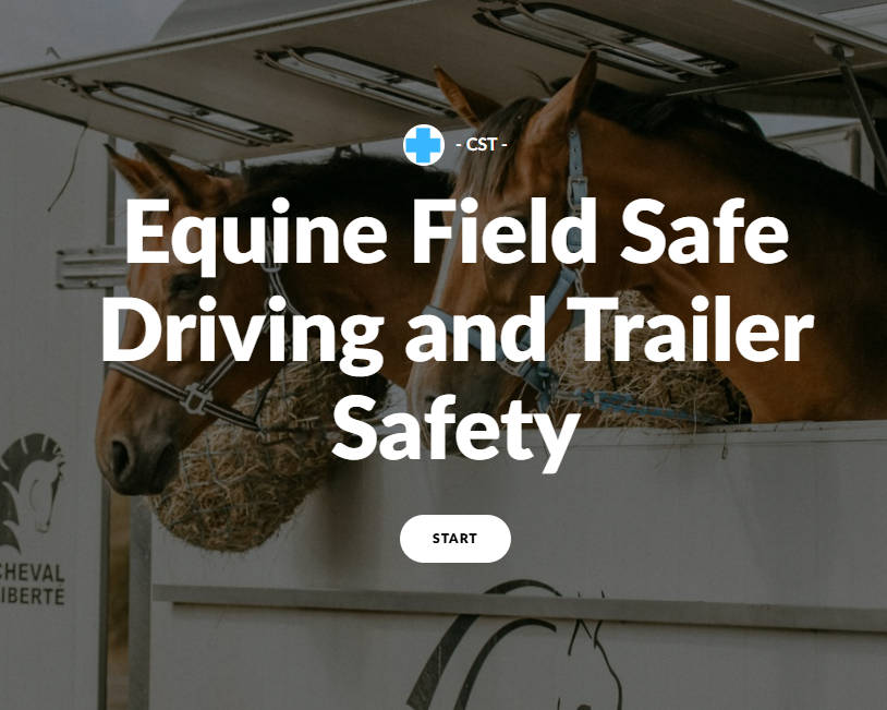 CST Course: Equine Field Safe Driving & Trailer Safety