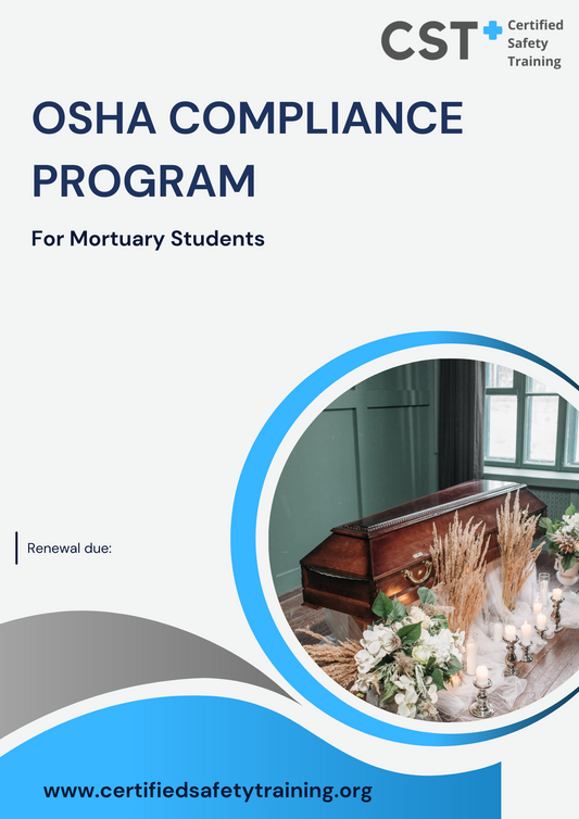 Mortuary Student OSHA Compliance Plan