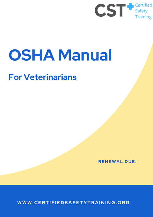 Custom Veterinary OSHA Manual